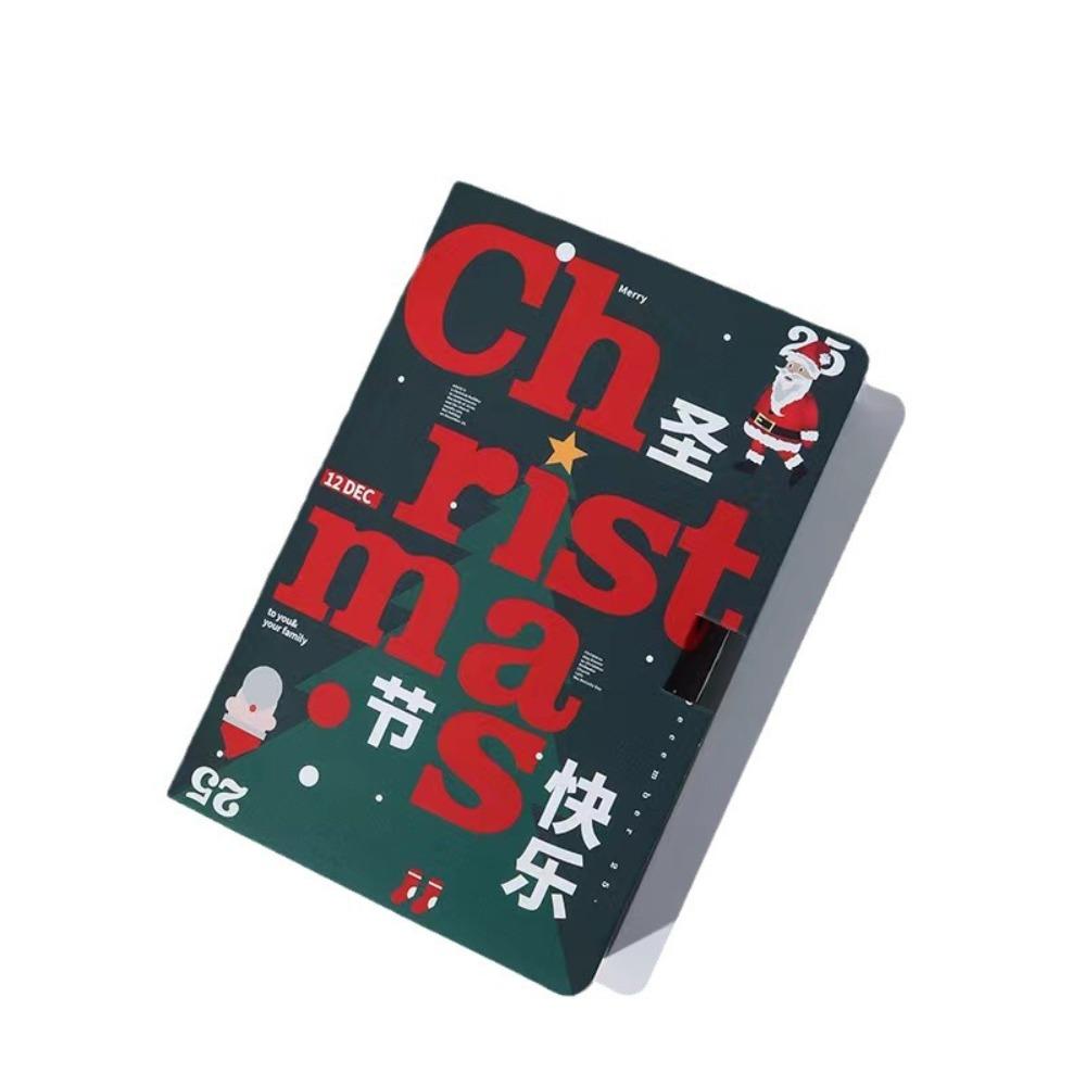 

5Pcs Cookie Christmas Gifts Packaging Book Shape Jewelry Box Candy/Snack/Chocolate Package 5 Pcs Style B