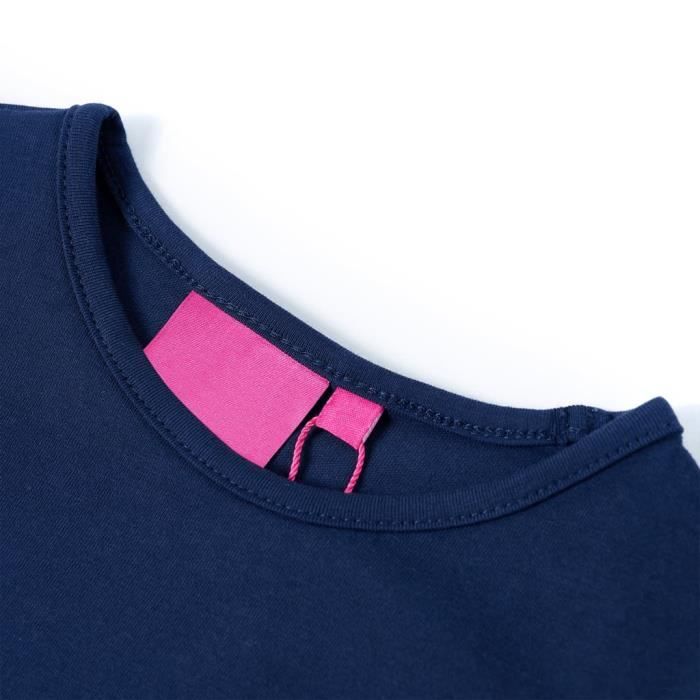 Children's Long-sleeved T-shirt with Glittery Deer, 2 Colors and 5 Sizes Available