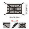 Car Roof Storage Mesh Pocket with Cross Direct Buckle - Dual Use Net for Car Roof Storage