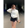 Charming Lines Korean Style Sexy Sweet Cool Stylish Vertical Stripes Split Hip Skirt Fashion Tape Easiest for Match Skirt