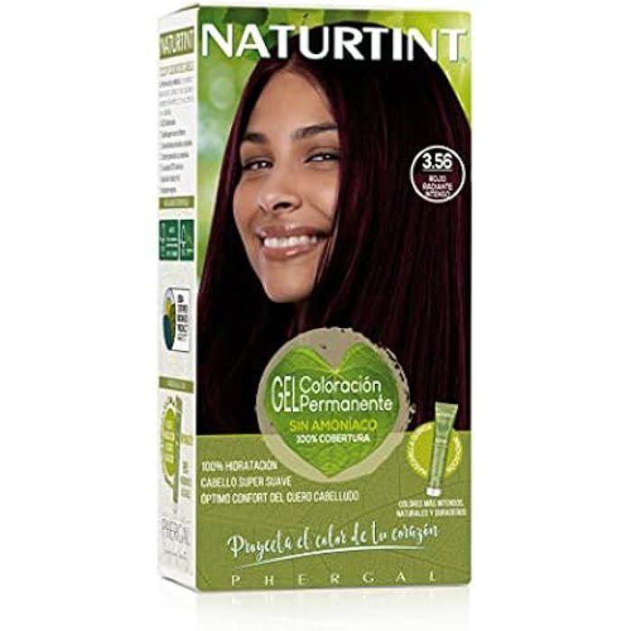 Naturtint Biobased, Coloration Sans Ammoniac, 3,56 Rouge Rayonnant Intense, 100% Clôture De Cheveux Gris, Ingrédients Végétaux,