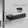 European One-word Handle Door Lock Hidden Keyhole Suitable for Bedroom Study Magnetic Silent Door Lock Minimalist Ecology