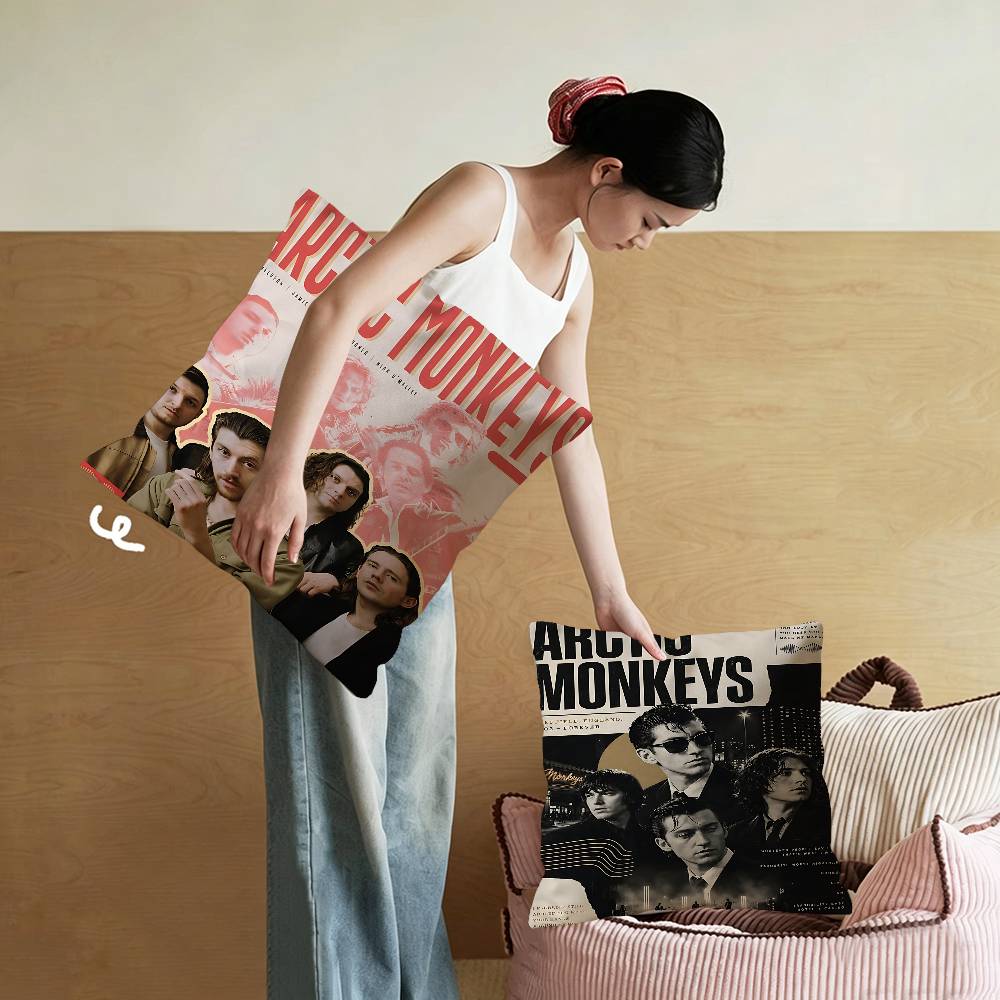 Vintage Arctic Monkeys Rock Band Music Cover Series Art Pillow Cushion Cover Pillowcase Living Room Sofa Home Decor Customized