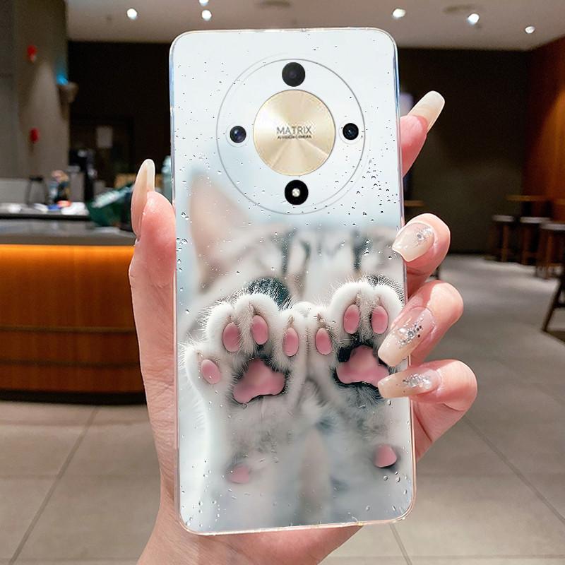 Casing For Honor X9b X9a Magic 6 5 Lite 5G Luxury Dragon Cute Cool Boys Girls Transparent Soft silicone Back Cover Phone Case