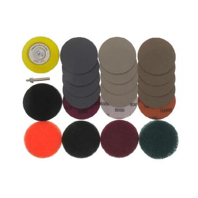 21Piece Automotive Sandpaper Set Polishing Sanding Discs Headlight Lens Polisher Plastic Surfaces Restoration Tool