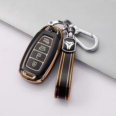 Für Hyundai i30 Ix35 KONA Encino Solaris Azera Grandeur Ig Accent Santa Fe Palisade Schlüssellos TPU Auto Schlüsselanhänger Hülle Schlüsselanhänger Abdeckung