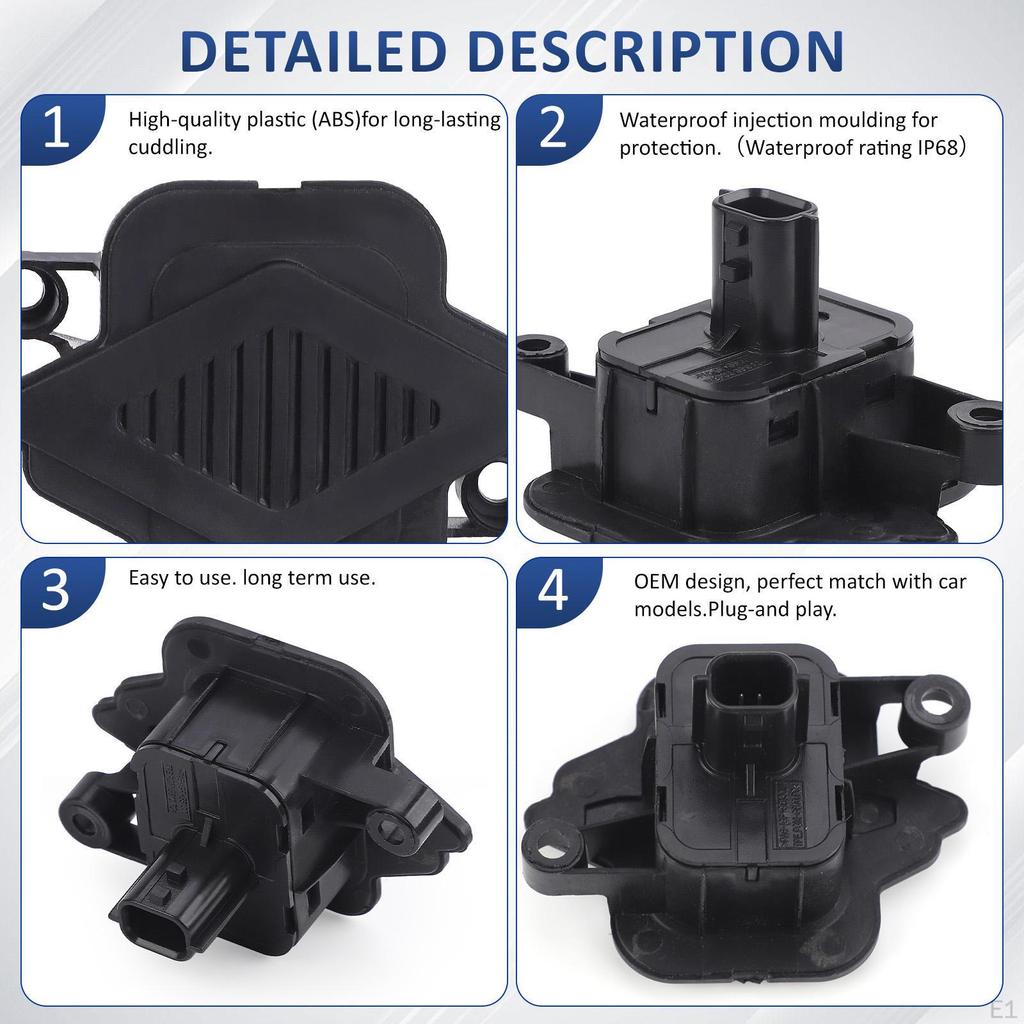 Car Tailgate Switch 2 Pins 906064354R Replace Plug and Play Parts Waterproof Premium Trunk Door