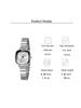 Fashion trend versatile alloy material square dial women's quartz wrist watch, suitable for Christmas, Thanksgiving gift