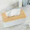 Japanische Einfache Holz Abdeckung Desktop Haushalt Tissue Box Papier Lagerung Box Haushalt Geschenk Werbung Papier