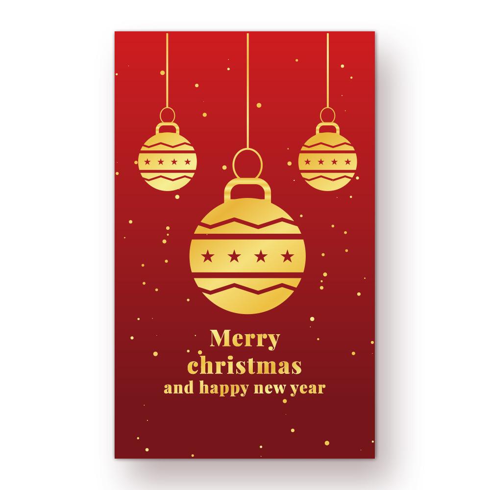 

10-50Pcs Merry Christmas Happy New Year Santa Claus Tree Cards For Holiday Party Gift Package Box Small Businesses 9x5.4cm&10pcs