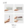 Pocket Wallet Goat Made in [INTRODUCTION] Women's Ultra-Thin L, Silver, Leather, Japan, 1901-442P-SILVER