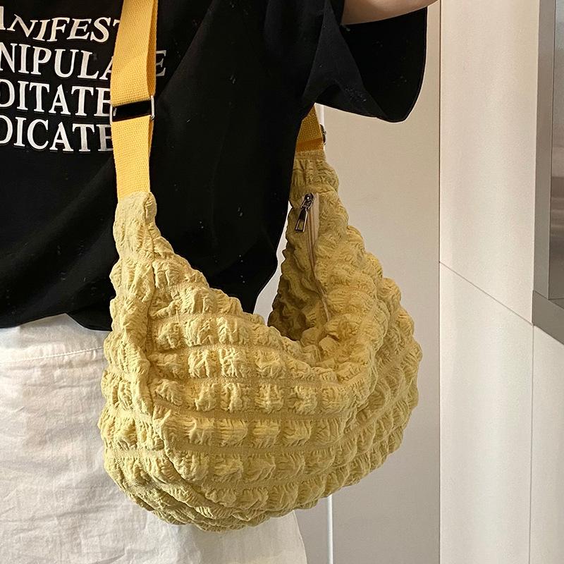 

Новая сумка Doudou, мягкая текстура, женская сумка на плечо, женская сумка через плечо, повседневная сумка-облако для поездок на работу, плиссированная сумка