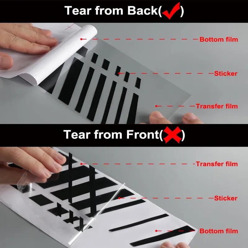 1PC Various Style Car Body PVC Stickers Simple Stylih Slender Pattern Vinyl Film Decals For BMW 3 Series Auto Tuning Accessories