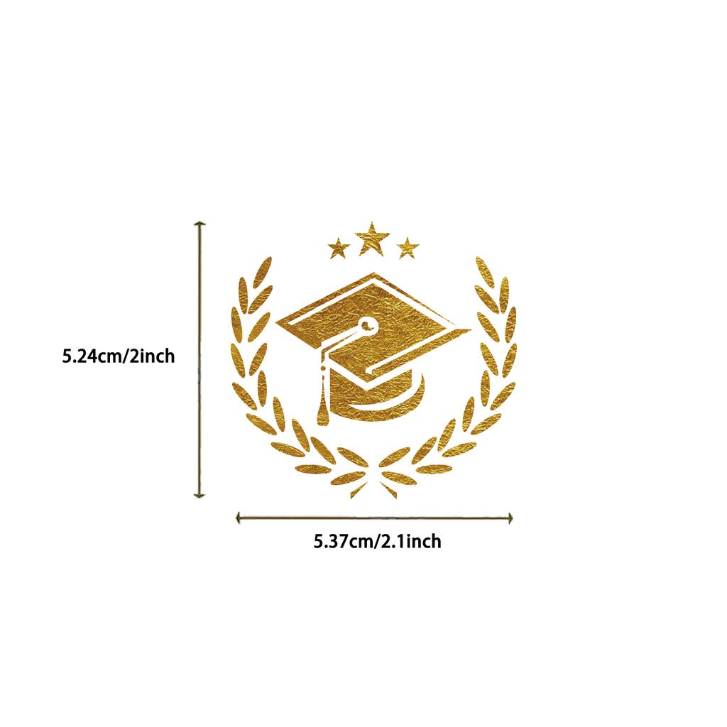 50PCS Graduation Season Stickers Students Graduation Celebration Cups Computer Cell Phone Decoration Waterproof Stickers