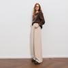 Sancai 2025 Winter Chenille High-Waisted Wide-Leg Pants