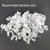 100 Pieces Home Hotel Portable Round Wall Cable Clip with Nail Assortment Living Room Bedroom Cord Holder Accessories