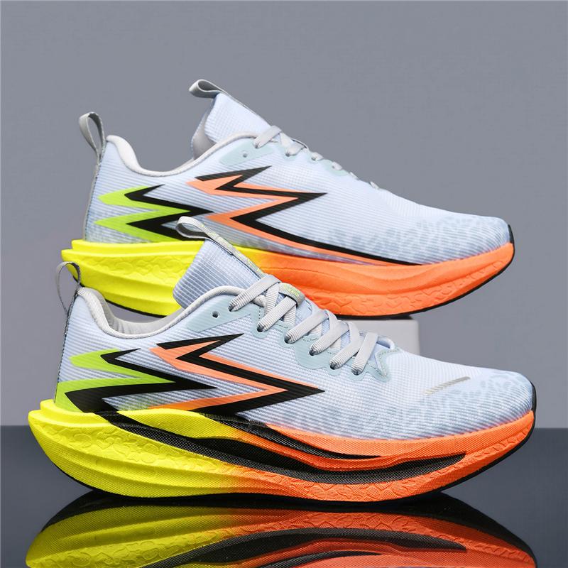 Running Shoes Men Marathon Carbon Board Speciality Sports Breathable Lightweight Women'S Comfortable Athletic Nonskid Sneakers
