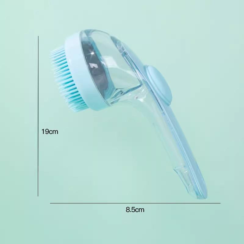 Dog Bath Brush Wash Dog Special Long Handle Bath Brush Brush Bristles Soft Scrub Cat Pet Supplies