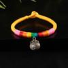 Ethnic Tibetan Style Diamond Knot Multicolored Braided Bracelet, Dragon Boat Festival, Fu Character Safety Lock Hand Rope, Natal Red Rope