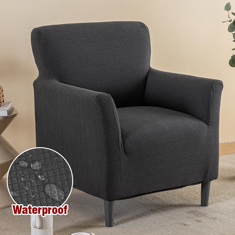 Waterproof Stretch Armchair Cover Sofa Cover for Living Room Thick Soft Chair Cover with Elastic Bottom Couch Cover for Pets Kid