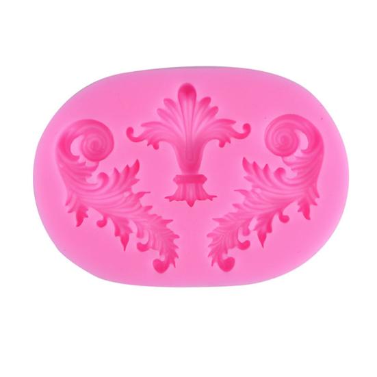 3Pcs Baroque Style Silicone Mold Flexible Non-Stick Flower Lace Mold Fondant Chocolate Decorating Tools for Wedding Birthday