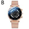 Alloy Mesh Belt Watch, Three-Eye Ultra-Thin Mesh Belt Fashion Casual Steel Belt Quartz Watch Men