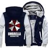 Resident Hot Evil Biohazard Umbrella Thicken Jacket Sweater Winter Coat Hoodies