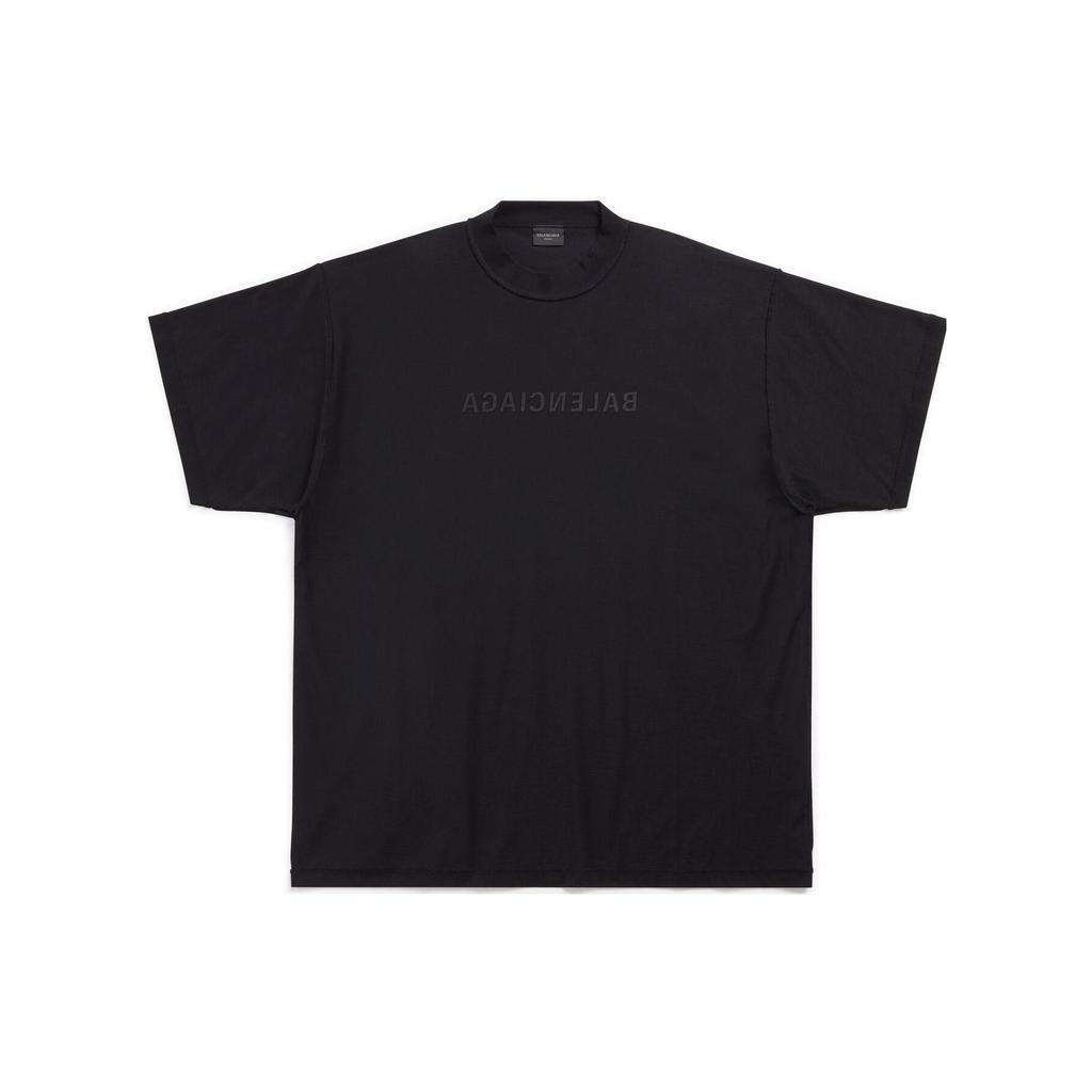 Balenciaga Mirror Balenciaga FW22 T Shirt Unisex Black 720198TNVR51069