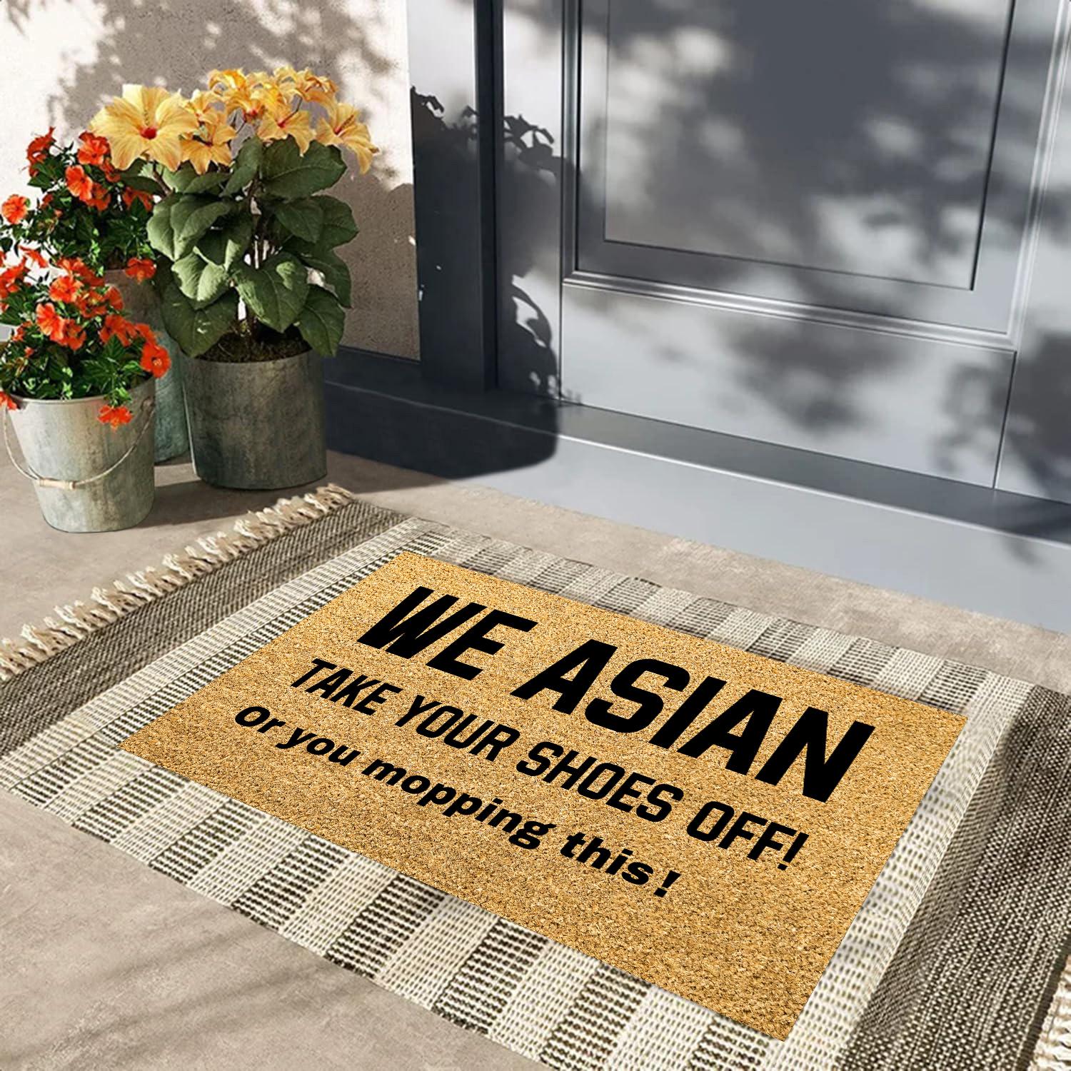 Wij Aziatische Doe Je Schoenen Uit Deurmat Rubber Badkamer Keukenmat Tuin Garage Deur Vloermat Antislip Tapijt Entree Kleed 23.6x15.7 Inch