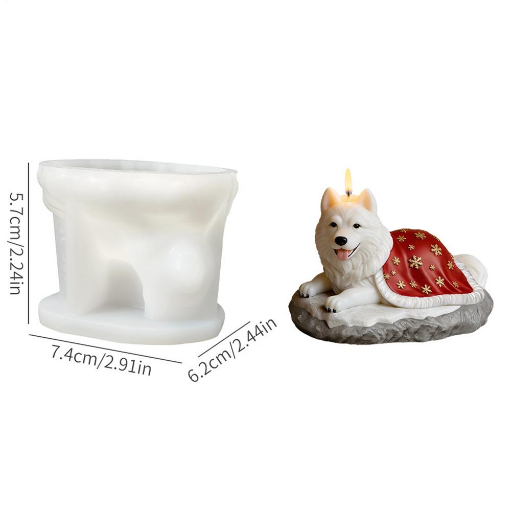 

Dog Mold For Candles Plaster Casting Tool 3D Animal Candle Soap Making Molds For Wax Soap Cake DIY Home Decoration Concrete Arts