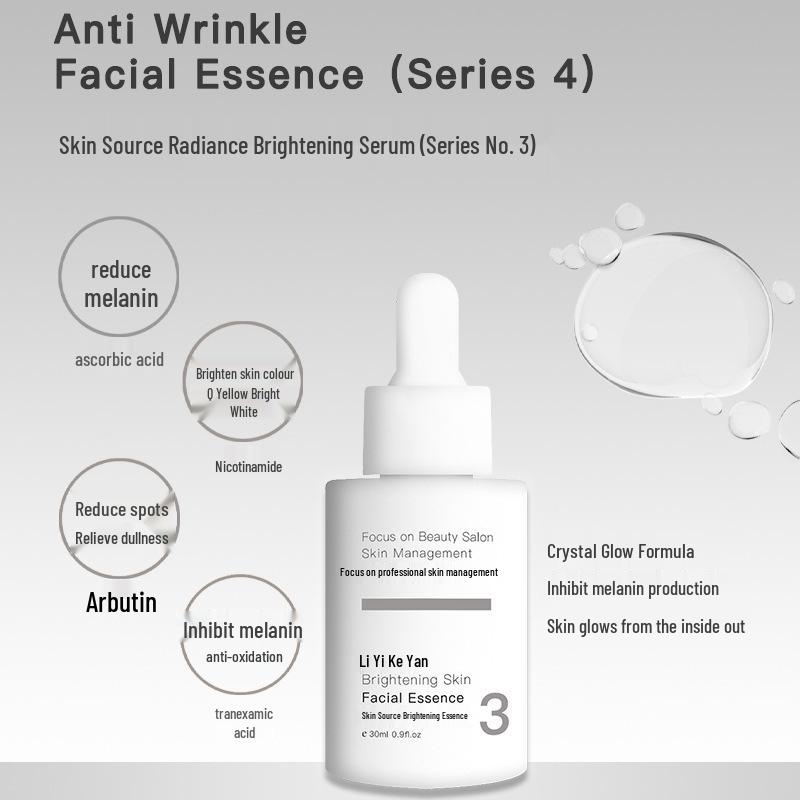 Facial Brightening Set: Serum, Applicator, Mask for Deep Hydration