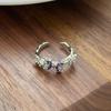 Nine Purple Fire Purple Diamond Super Immortal Zir*****Pen Ring Exquisite Light Luxury High-End Niche Design Stacked Ring Girl