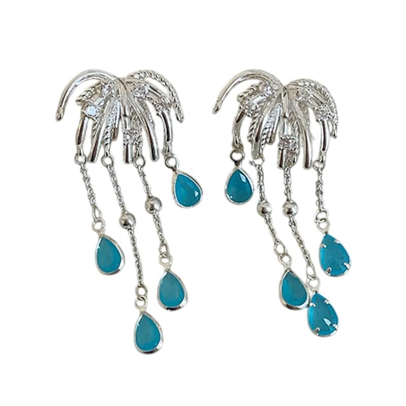 

Geometric Dangle Earrings With Rhinestones And Tassels Designs Gold Silver Color серебряный