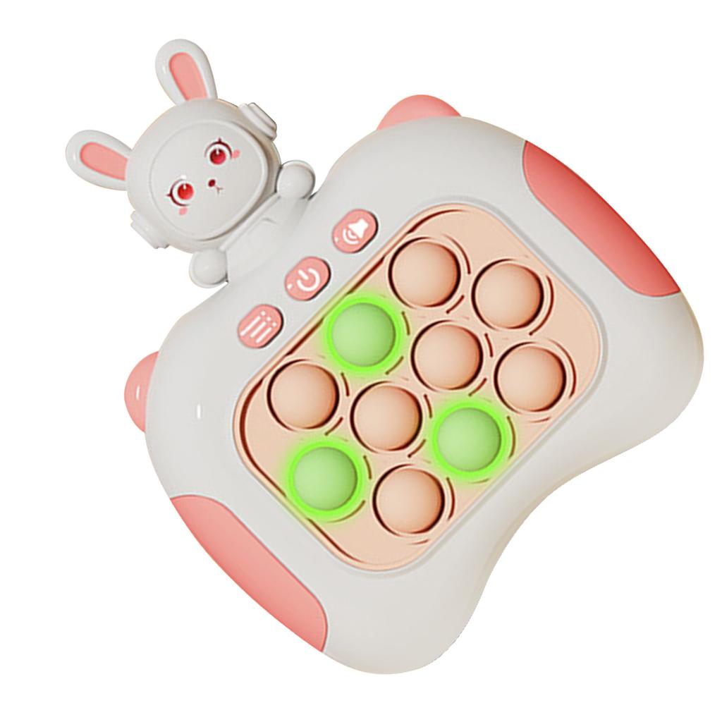 Quick Push Bubbles Game Toy Educational Decompression Light Up Pop Puzzle Toy for Adults Kids