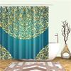 Decorative Geometric Geometry Merry Christmas Bohemian Shower Curtains Bathroom Curtain Fabric Waterproof Polyester With Hooks