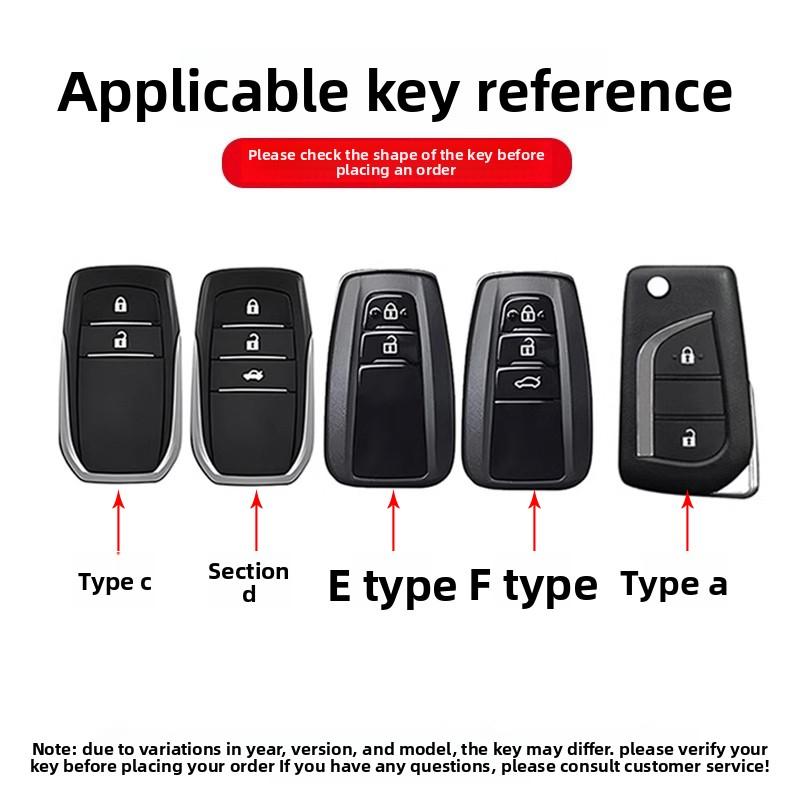 CNXU7 Suitable for Toyota RAV4 key case 2024 Fashion Plus urban edition men's folding car bag metal shell buckle