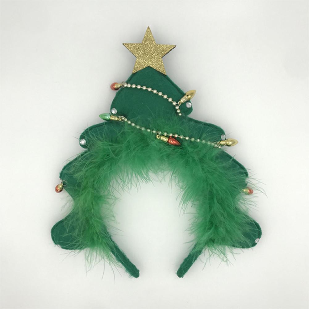 Christmas Headband Cute Christmas Tree Hair Hoop Costume Stunning Decorative Xmas Tree Headband