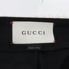 GUCCI Black 411636 Waist Design Pants Bottoms 36 blackUsed