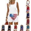 Women’s Summer Casual Tank Top and Shorts Two Piece Set Sleeveless Square Neck Relaxed Fit Outfit with Pockets Drawstring Waistband