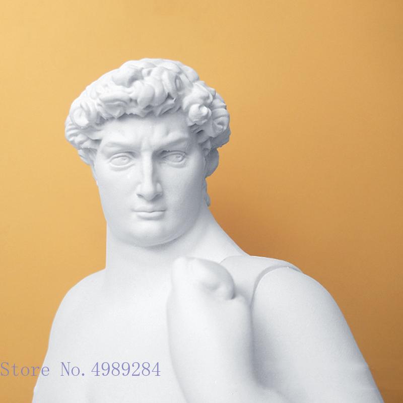 Creativity Resin Figure Sculpture David Obesity Fat David Handicraft Statue Nude Naked Man Body Art Home Decoration Ornaments