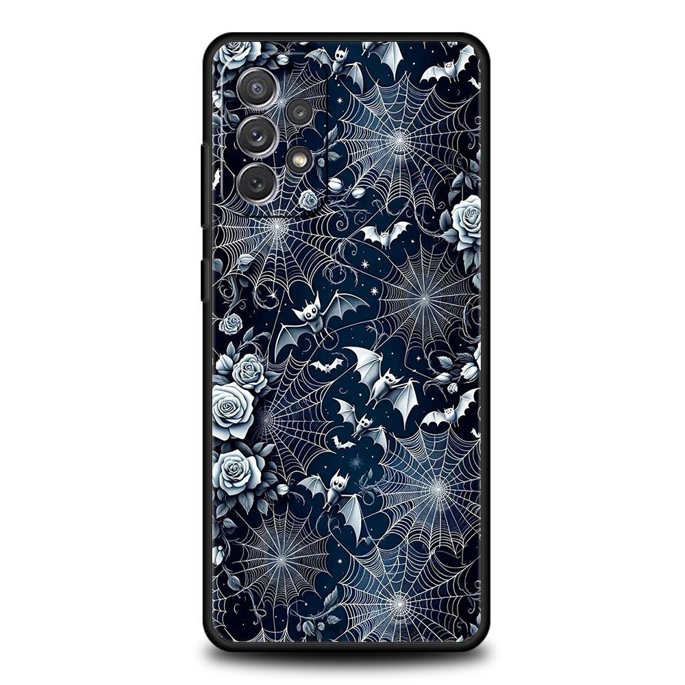 Spider Web Phone Case for Samsung Galaxy A55 A35 A15 A14 A13 A25 A54 A51 A71 A72 A73 A32 A52 A41 5G Soft TPU Shell Fundas Capas