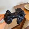 Solid Color Mesh Bow Hair Clip for Woman elegant Shark Clip Fashion Girl ball Head Hair Clip Hair accessories