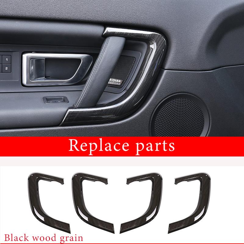 4Pcs ABS Silver Car Interior Door Pull Handle Cover Trim Replacement For Land Rover Discovery Sport 2015-2019 Auto Accessories