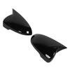Pair Horn Shape Door Mirror Covers Side Mirror Caps Replacement for Hyundai Tucson 2019‑2020Black