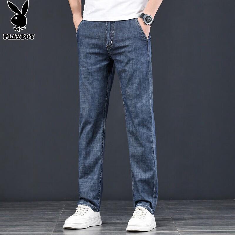PLAYBOY Men s Tencel Blend Straight Leg Jeans 31
