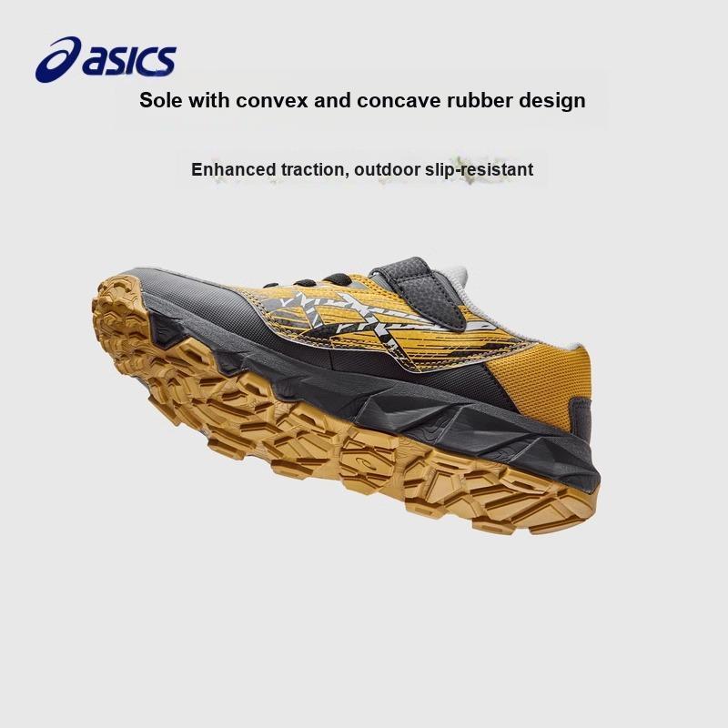 Asics Lightweight Moisture-Wicking Outdoor Fitness Running Shoes Kids Sneakers Yellow 1154A168-750