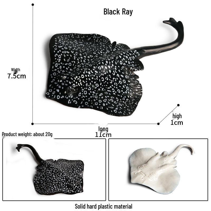 Solid Cross Water Drop Fish Simulation Toy Model - Bobo Sea Creature Ornament