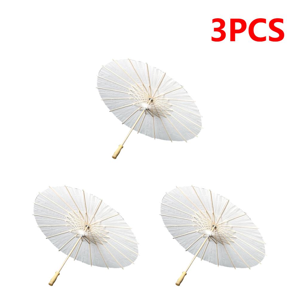 2-10PCS Parasol Umbrellas for Wedding Photography Props 60cm DIY White Paper Umbrella Summer Party Beach Baby Shower Decor
