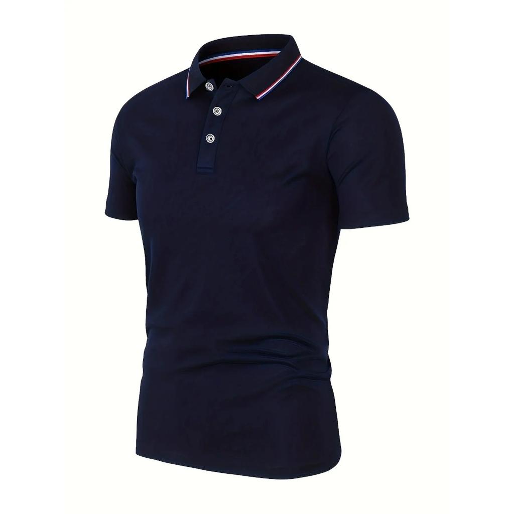 STORN Hot Sale Men's Summer Casual Breathable Comfortable Polo Shirt Men's Solid Color High Quality Short Sleeve T-Shirt