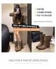 Vintage niche belt buckle Martin boots pointed sleeve comfortable thick heel boots 2025 autumn and winter slim wide tube west